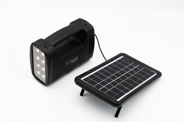 Nešiojamas saulės modulis su žibintu ir lemputėmis TX-199 3W