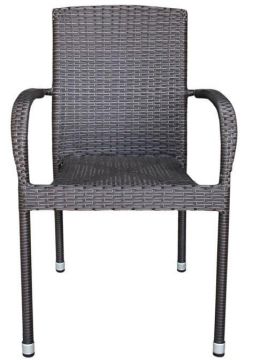 Lauko kėdė, tamsiai ruda, 64 cm x 55 cm x 94 cm