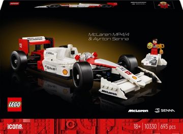 Konstruktorius LEGO Icons McLaren MP4/4 ir Ayrton Senna