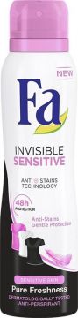 Moteriškas dezodorantas Fa Invisible Sensitive, 150 ml