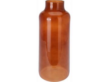 Vaza Recycled glass, 36 cm, ruda/žalia/pilka
