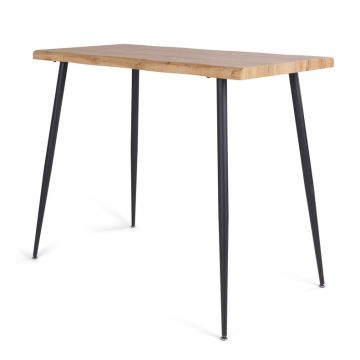 Valgomojo stalas Domoletti ANDA CLASSIC LEGS, juodas/medžio