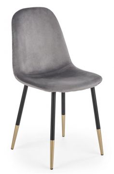 Valgomojo kėdė K379, aukso/pilka, 45 cm x 48 cm x 88 cm
