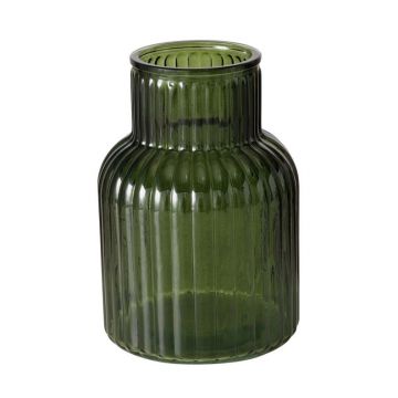 Vaza, 20 cm, žalia//tamsiai žalia