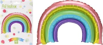 Folinis balionas RAINBOW, įvairių spalvų