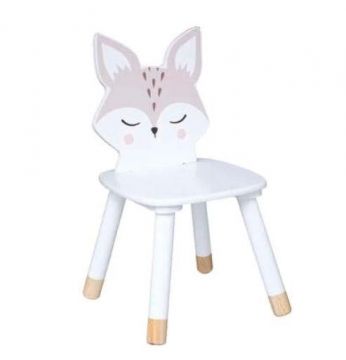 Kėdė vaikiška laputė, balta, 28 cm x 52.5 cm