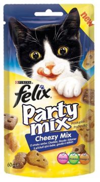 Skanėstas katėms Felix Party Mix, sūris, 0.06 kg