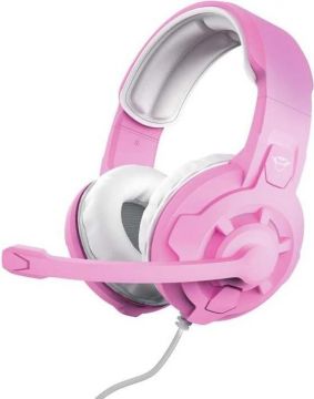 Žaidimų ausinės su lankeliu Trust GXT411P, rožinės