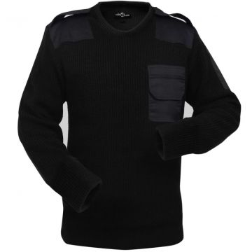  Vyriškas darbinis megztinis, juodos spalvos, M dydis