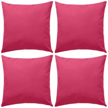  Lauko pagalvės, 4 vnt., rožinės, 45x45 cm