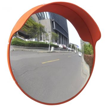 Sferinis kelio veidrodis, oranžinis, 45cm, PC plastikas, laukui 