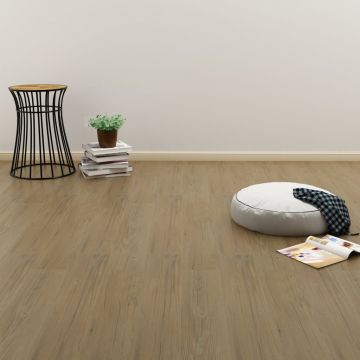  Įspaudž. grindų plokštė, nat. rudos sp., 3,51 m², 4 mm, PVC