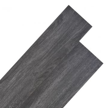  Grindų plokštės, juodos, PVC, 4,46m², 3mm, nelipnios