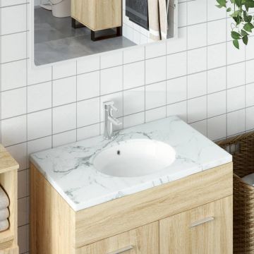  Vonios kambario praustuvas, baltas, 38,5x33,5x19 cm, keramika