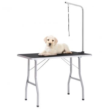  Reguliuojamas šunų priežiūros stalas su 1 kilpa