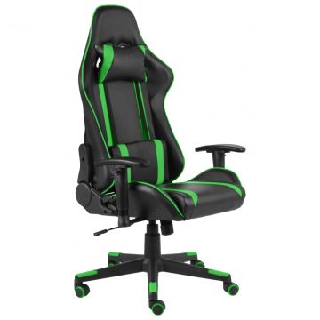  Pasukama žaidimų kėdė, žalios spalvos, PVC