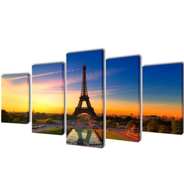 Fotopaveikslas "Eifelio Bokštas" ant Drobės 100 x 50 cm