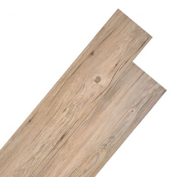  Grindų plokštės, ąžuolo rudos, PVC, 5,26m², 2mm, nelipnios