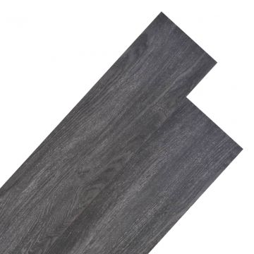  Grindų plokštės, juodos/baltos, PVC, 5,26m², 2mm, nelipnios