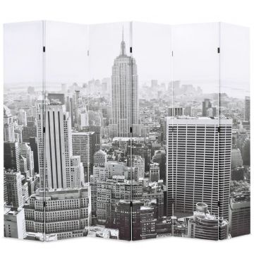  Kambario pertvara, 228x170 cm, Niujorkas dieną, juoda ir balta