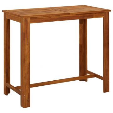  Baro stalas, masyvi akacijos mediena, 120x60x105cm