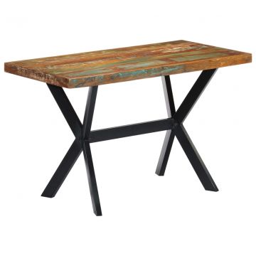  Valgomojo stalas, 120x60x75cm, perdirbtos medienos masyvas