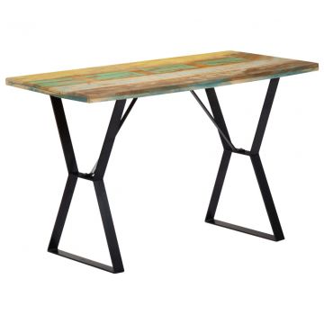 Valgomojo stalas, 120x60x76 cm, perdirbtos medienos masyvas