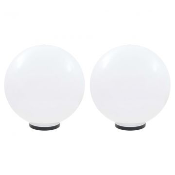  LED lempos, rutulio formos, 2vnt., sferinės, 50cm, PMMA