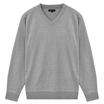  Vyriškas megztiniai, pilkos spalvos, V formos apykaklė, XL