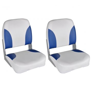  Valties sėdynės, 2 vnt., baltos ir mėlynos sp., 41x36x48cm