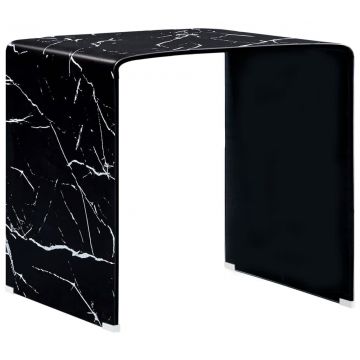  Kavos staliukas, juodas, 50x50x45cm, grūdintas stiklas 