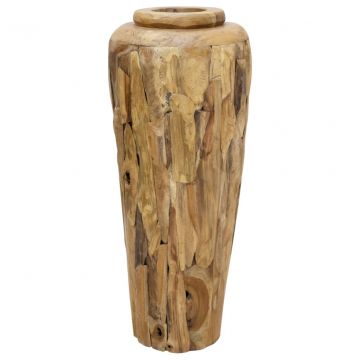  Dekoratyvinė vaza, 40x100cm, tikmedžio medienos masyvas