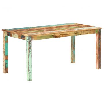  Valgomojo stalas, 160x80x76cm, perdirbtos medienos masyvas