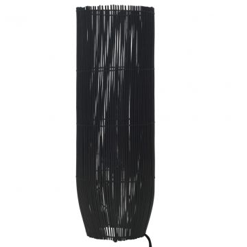  Pastatomas šviestuvas, juodos spalvos, gluosnis, 84cm, E27