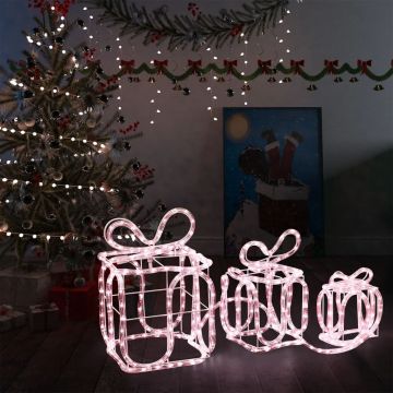  Kalėdų dekoracija dovanų dėžutės, 180 LED lempučių