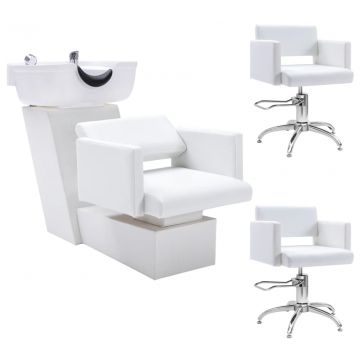 Kirpyklos kėdė su plautuve/grožio salono kėdėmis, dirbtinė oda