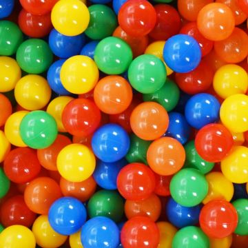 Žaisliniai kamuoliukai, 500vnt., įvairių spalvų