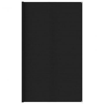  Palapinės kilimėlis, juodos spalvos, 400x400cm, HDPE
