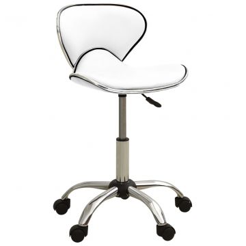  Spa salono kėdė, baltos spalvos, dirbtinė oda