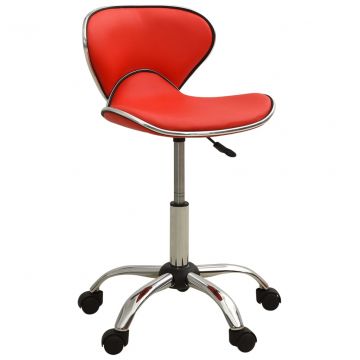 Spa salono kėdė, raudonos spalvos, dirbtinė oda