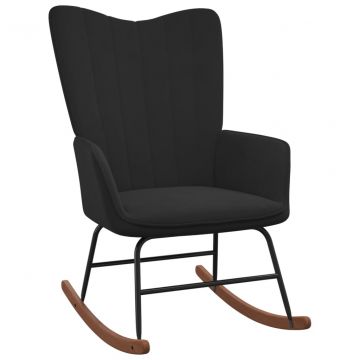  Supama kėdė, juodos spalvos, aksomas