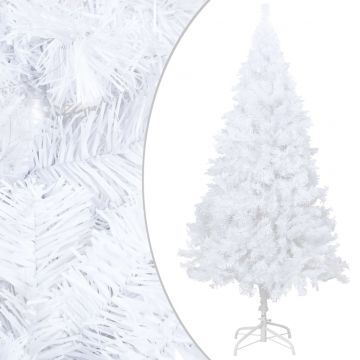  Dirbtinė Kalėdų eglutė su storomis šakomis, balta, 120cm, PVC