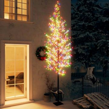  Kalėdinis medis, 400cm, 1200 spalvotų LED, su vyšnių žiedais