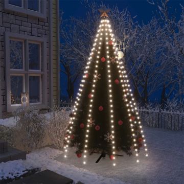  Kalėdų eglutės girlianda su 250 šaltų baltų LED lempučių, 250cm