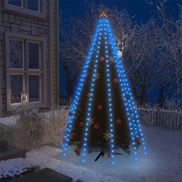  Kalėdų eglutės girlianda su 250 mėlynų LED lempučių, 250cm