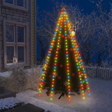  Kalėdų eglutės girlianda su 250 spalvotų LED lempučių, 250cm