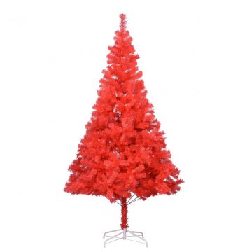  Dirbtinė Kalėdų eglutė su stovu, raudonos spalvos, 240cm, PVC