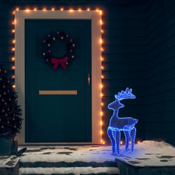  Kalėdų dekoracija elnias, 60x24x89cm, 306 LED, tinklinė