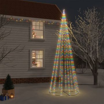  Kalėdų eglutė, 160x500cm, kūgio formos, 732 spalvotos LED