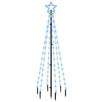  Kalėdų eglutė su kuoliuku, mėlynos spalvos, 108LED, 180cm